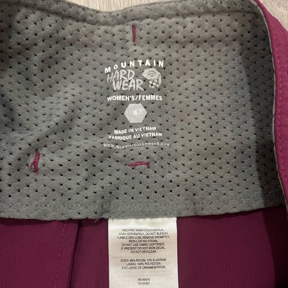 Mountain Hardwear Yuma Trekkin Skirt  Plum Size 8 - Picture 5 of 9